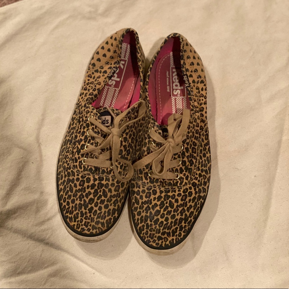 Keds Leopard Print Lace-up Sneakers